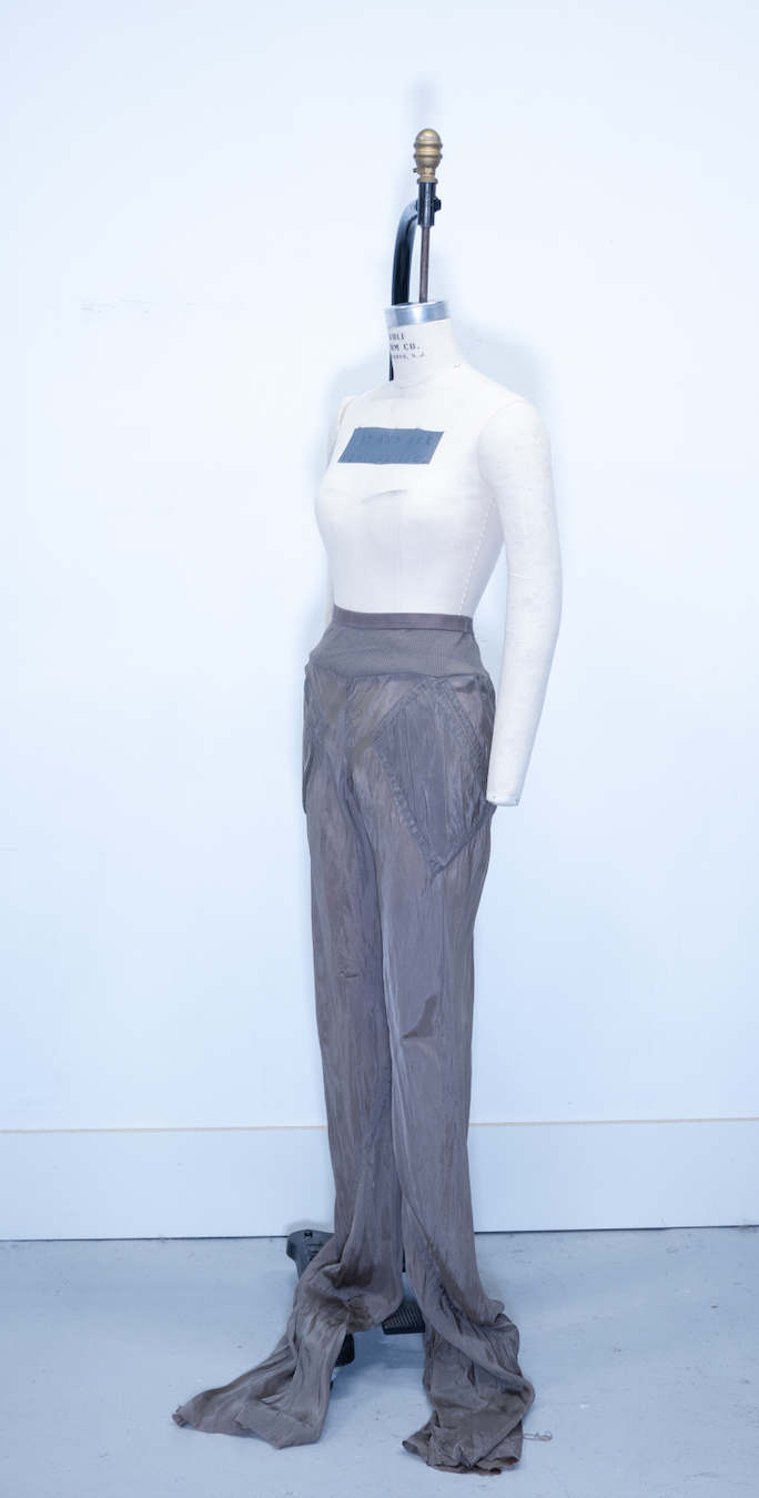 Rick Owens Taupe Silky Pants