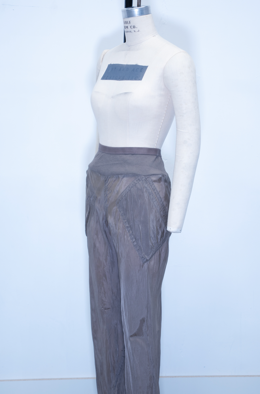 Rick Owens Taupe Silky Pants