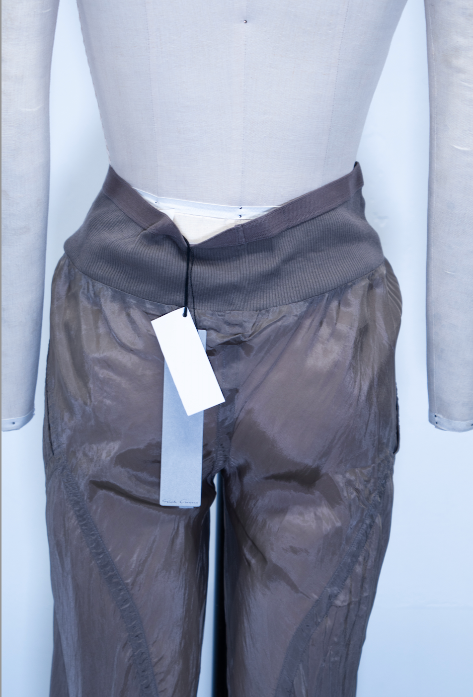 Rick Owens Taupe Silky Pants