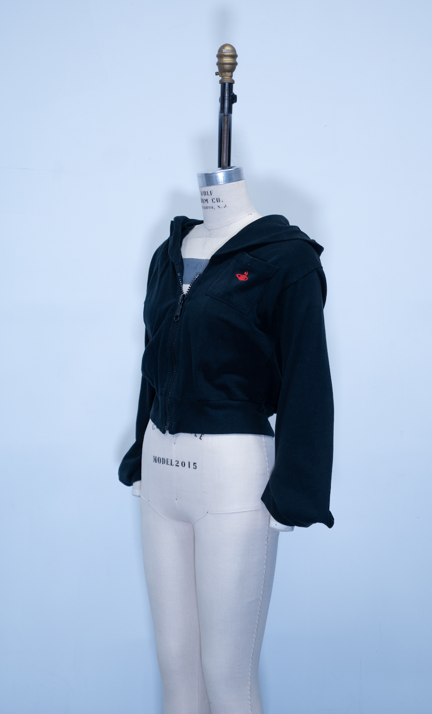 Vivienne Westwood Zip-Up Cropped Hoodie