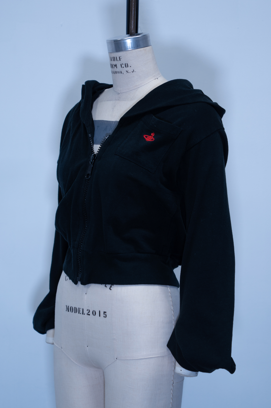 Vivienne Westwood Zip-Up Cropped Hoodie