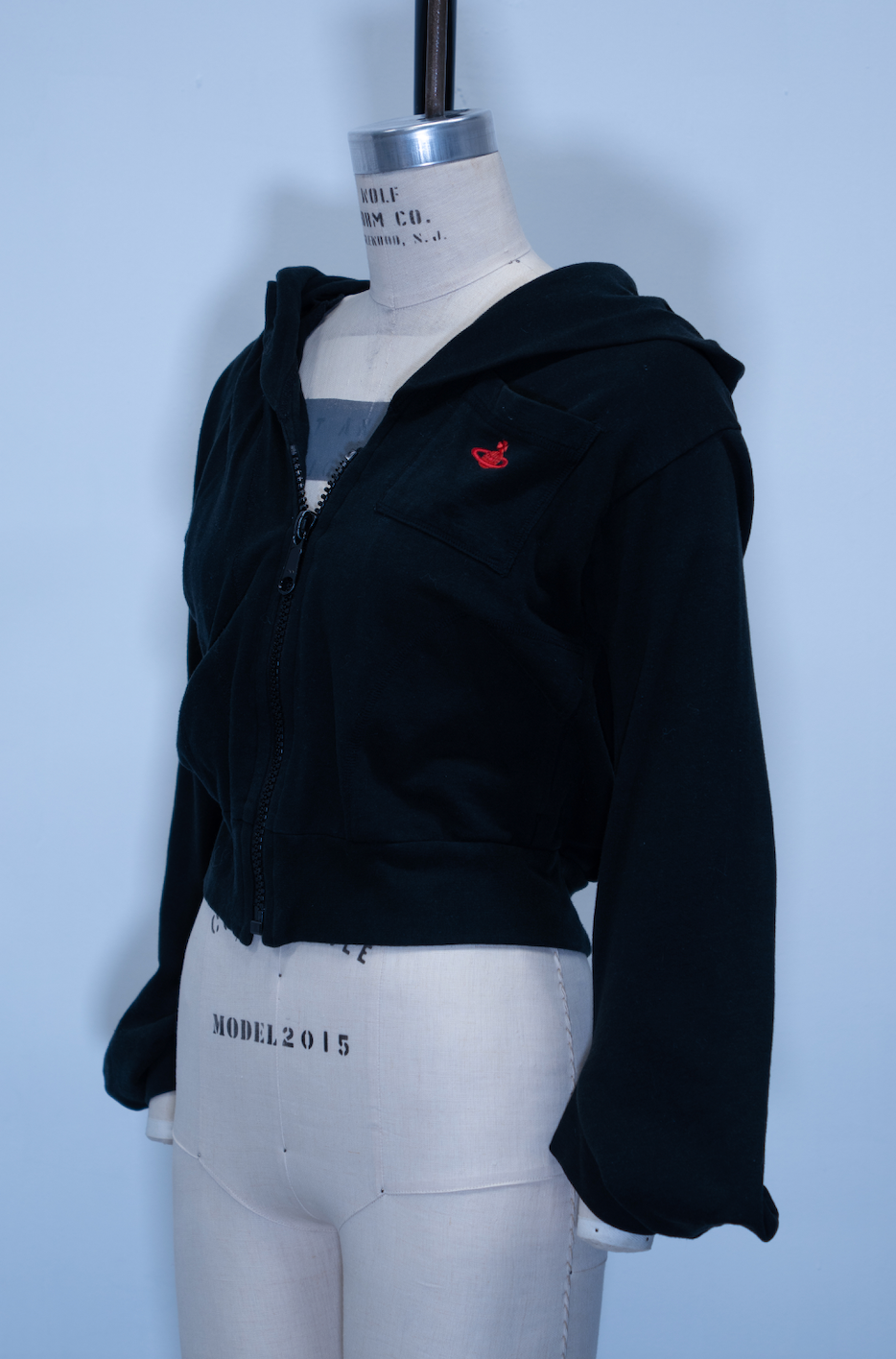 Vivienne Westwood Zip-Up Cropped Hoodie