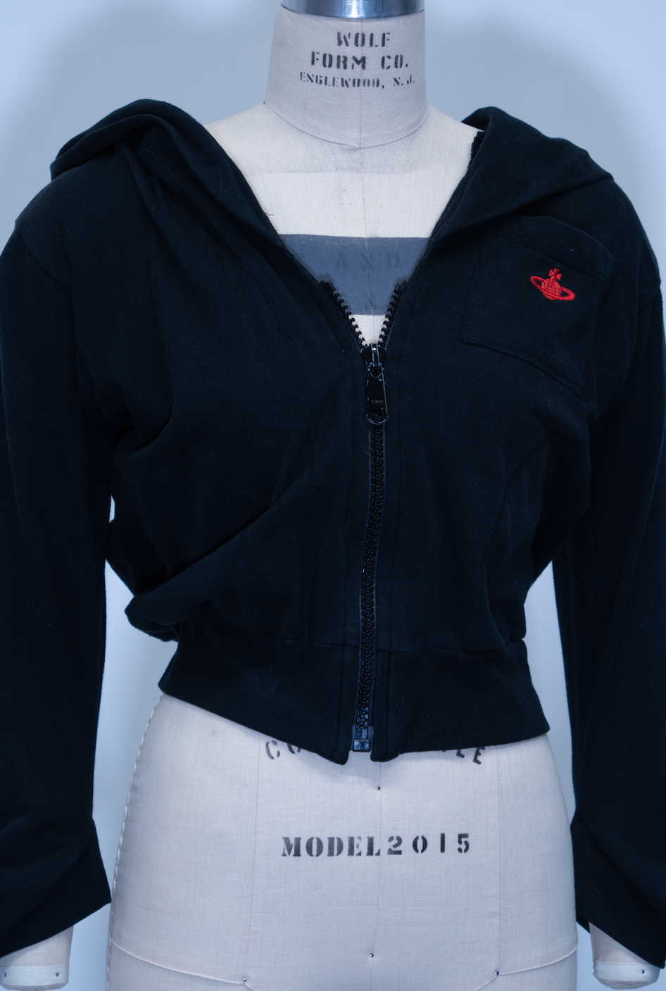 Vivienne Westwood Zip-Up Cropped Hoodie