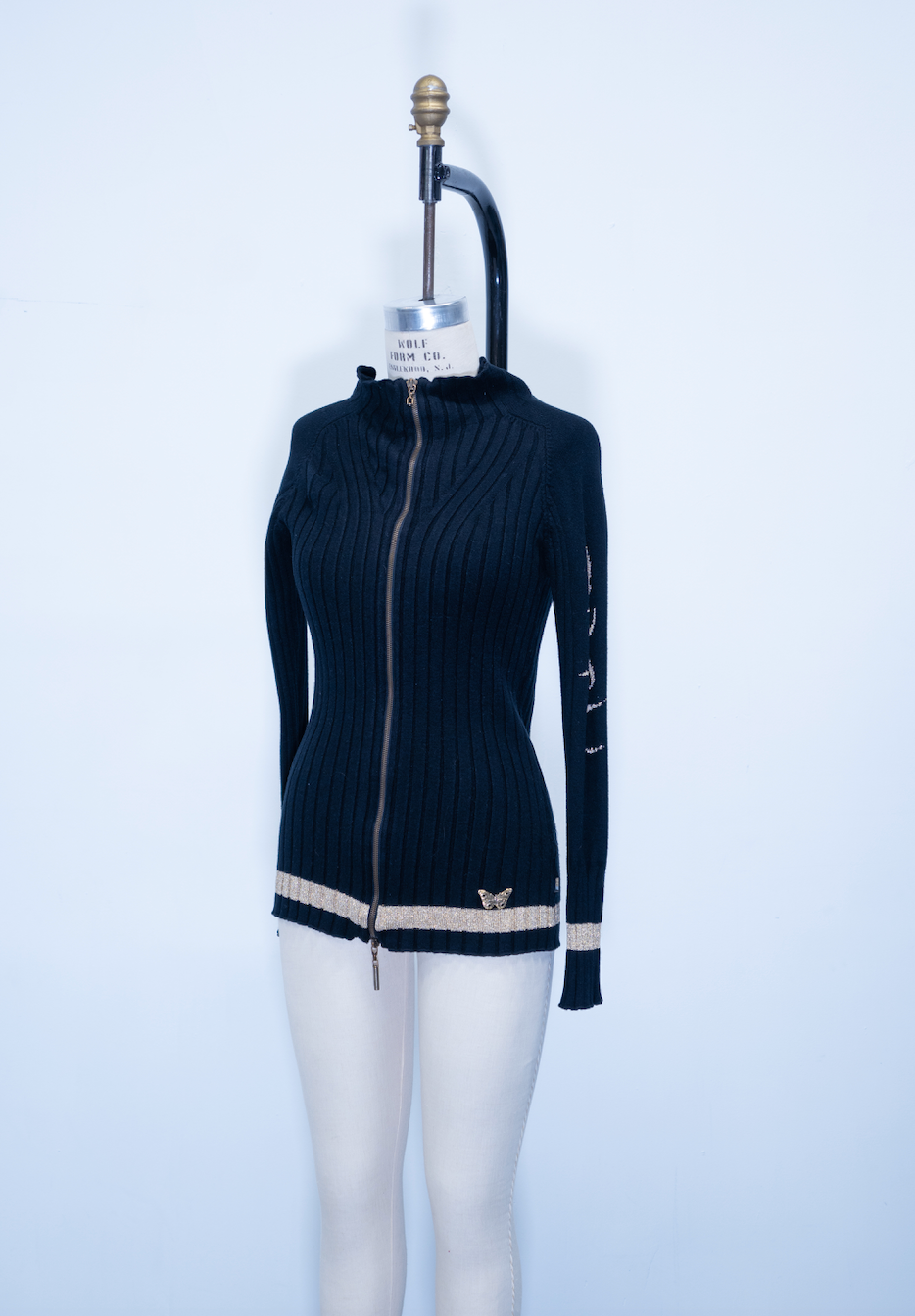 Roberto Cavalli Double Zip Knit Sweater