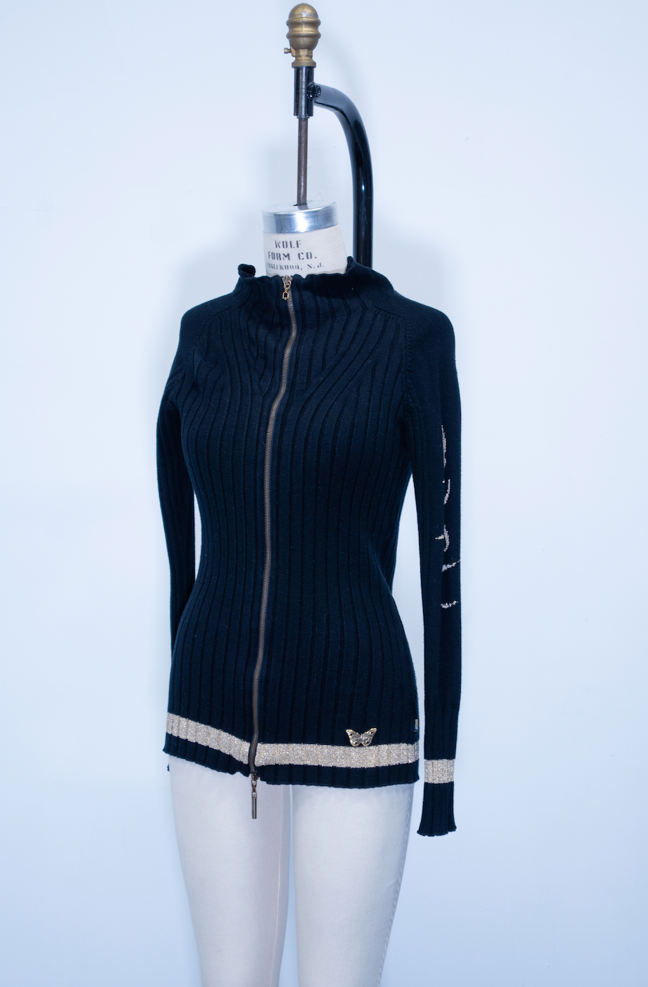 Roberto Cavalli Double Zip Knit Sweater