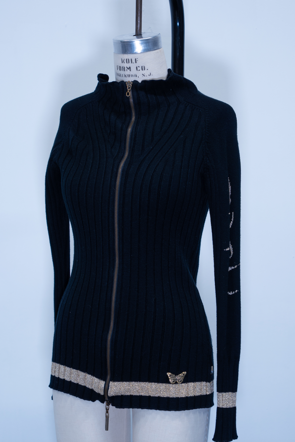 Roberto Cavalli Double Zip Knit Sweater