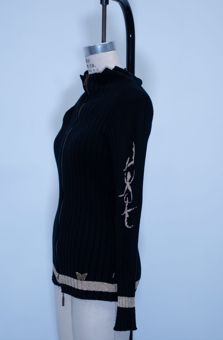 Roberto Cavalli Double Zip Knit Sweater