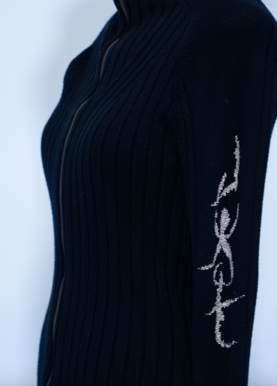 Roberto Cavalli Double Zip Knit Sweater