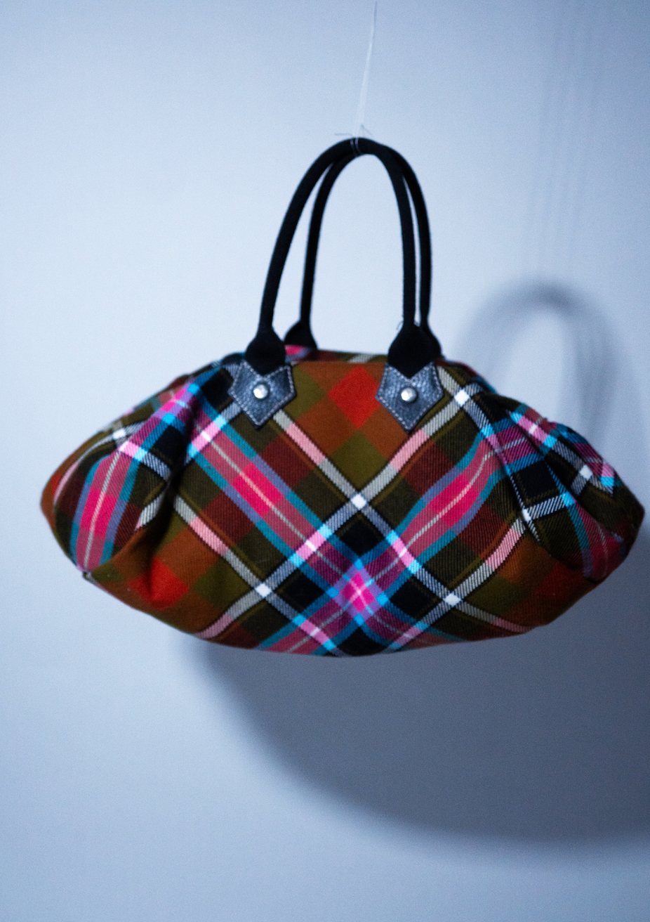Vivienne Westwod Tartan Duffle Handbag