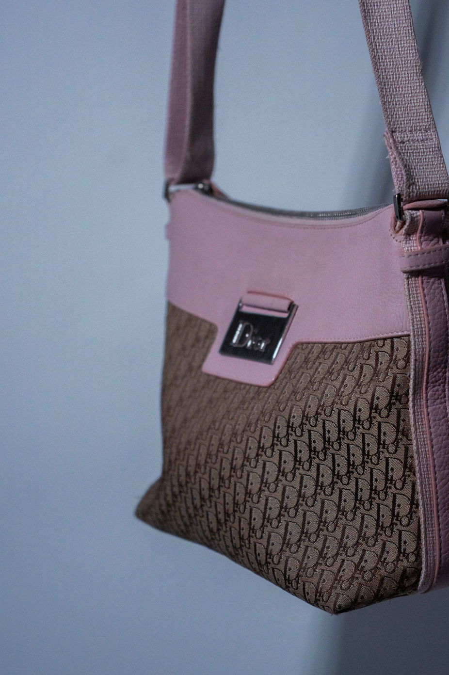 Christian Dior 2005 Canvas Diorissimo Shoulder Bag