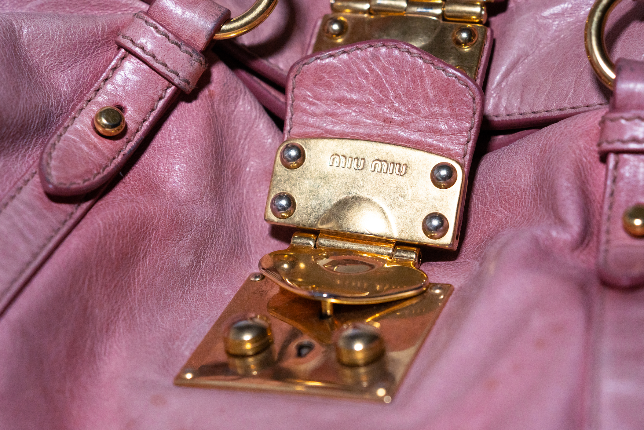 Miu Miu Vitello Lux Bow Bag