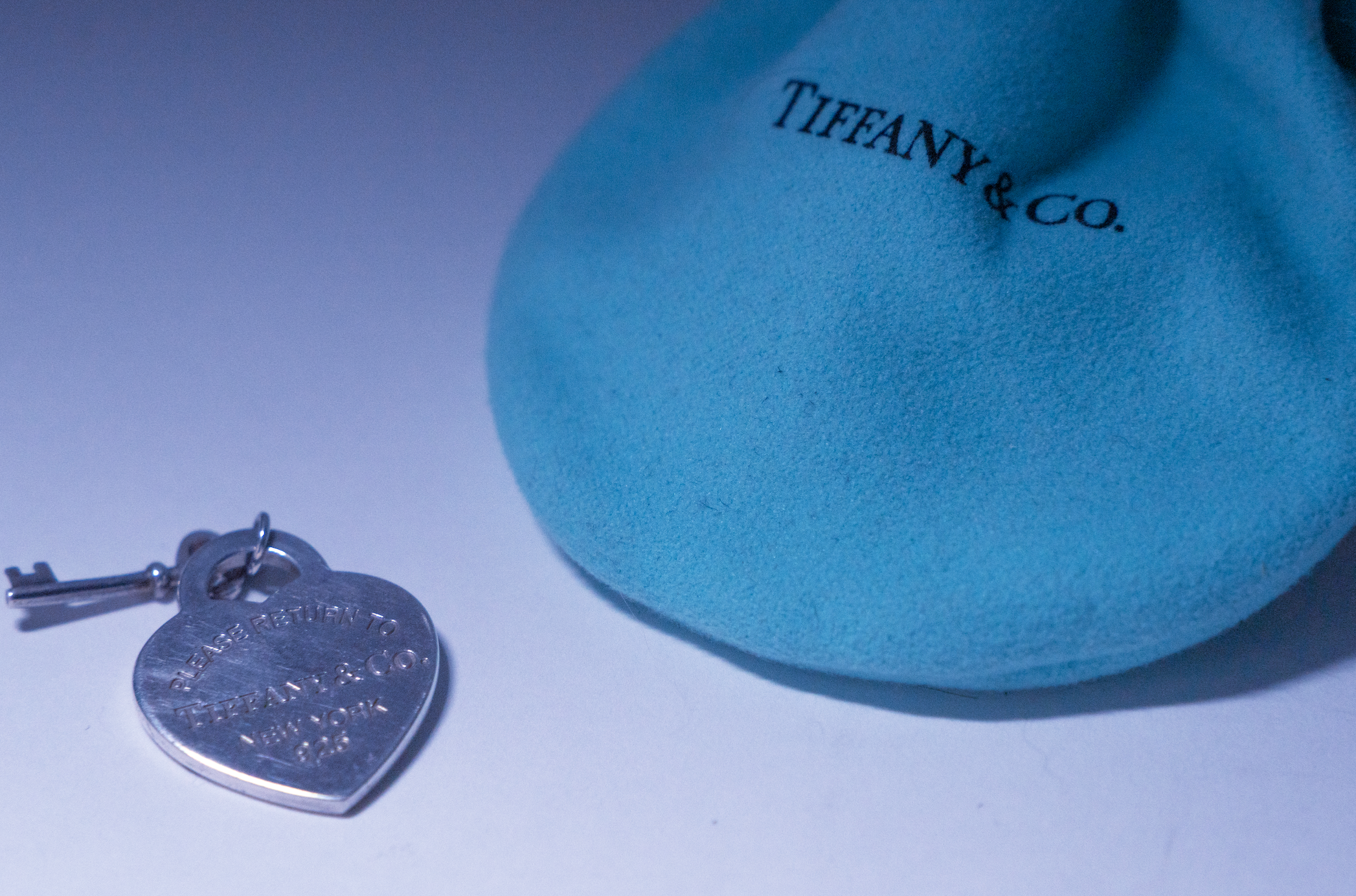 Tiffany & Co. Heart Tag with Key Pendant