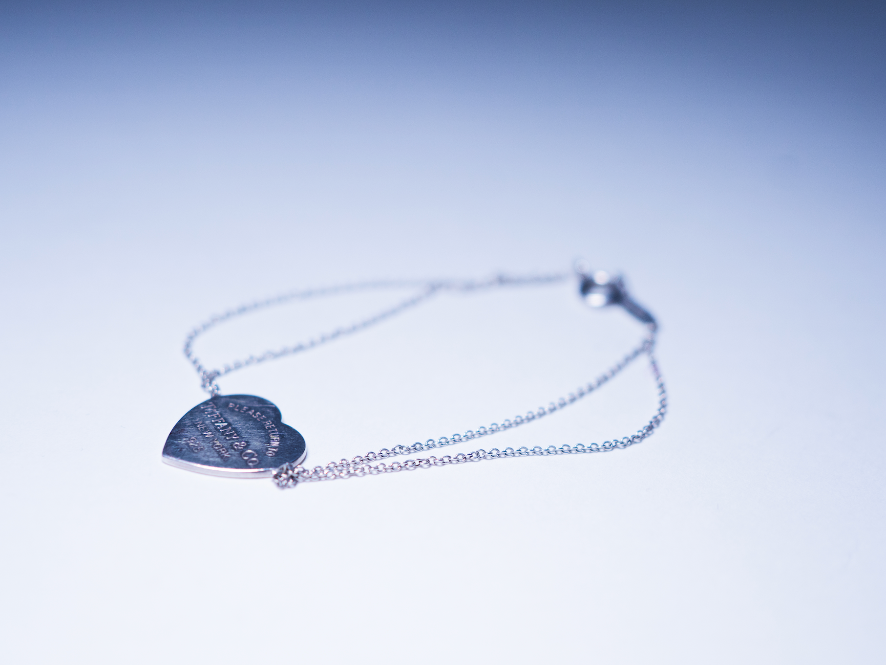 Tiffany & Co. Heart Tag Double Chain Bracelet