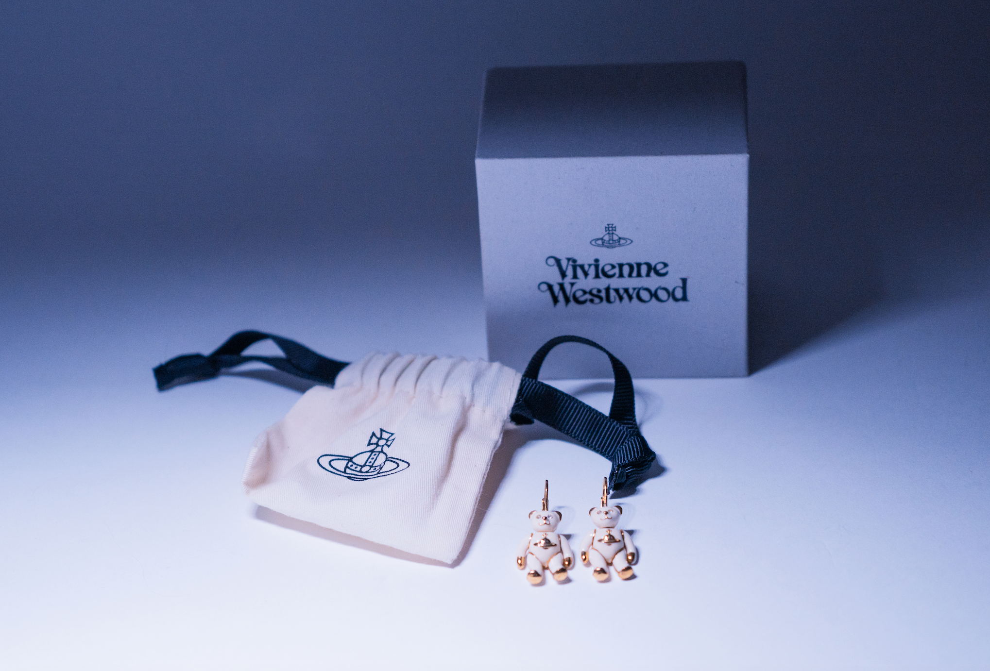 Vivienne Westwood Teddy Bear Drop Earrings