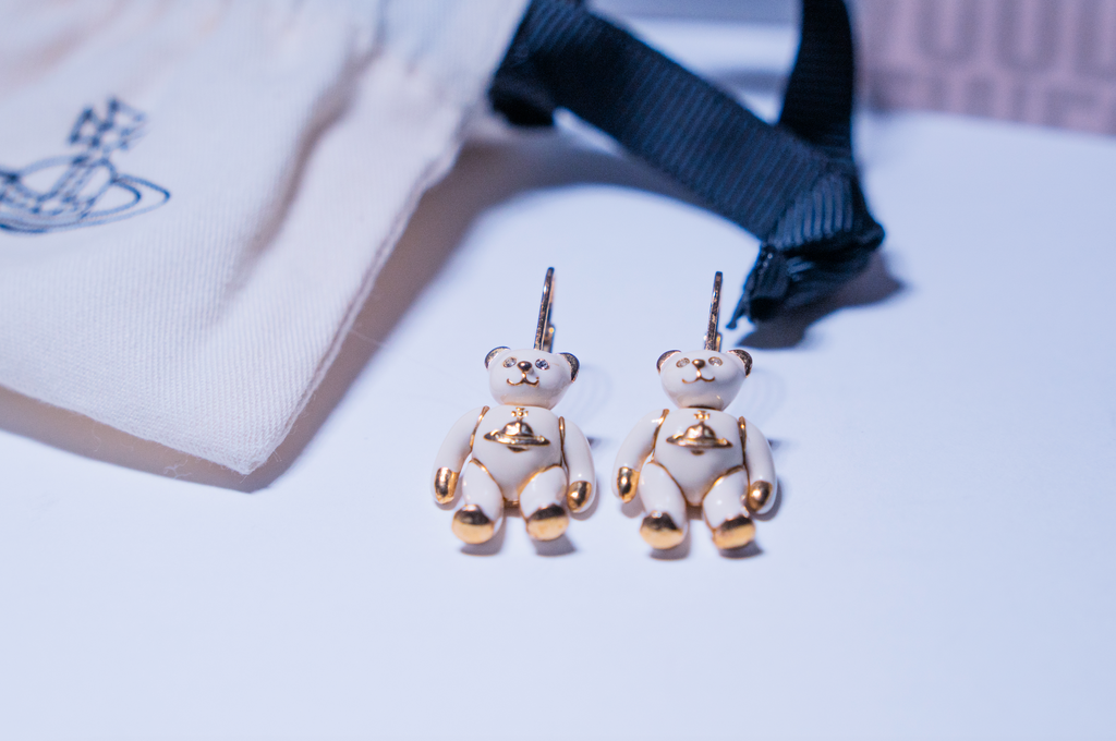 Vivienne Westwood Teddy Bear Drop Earrings