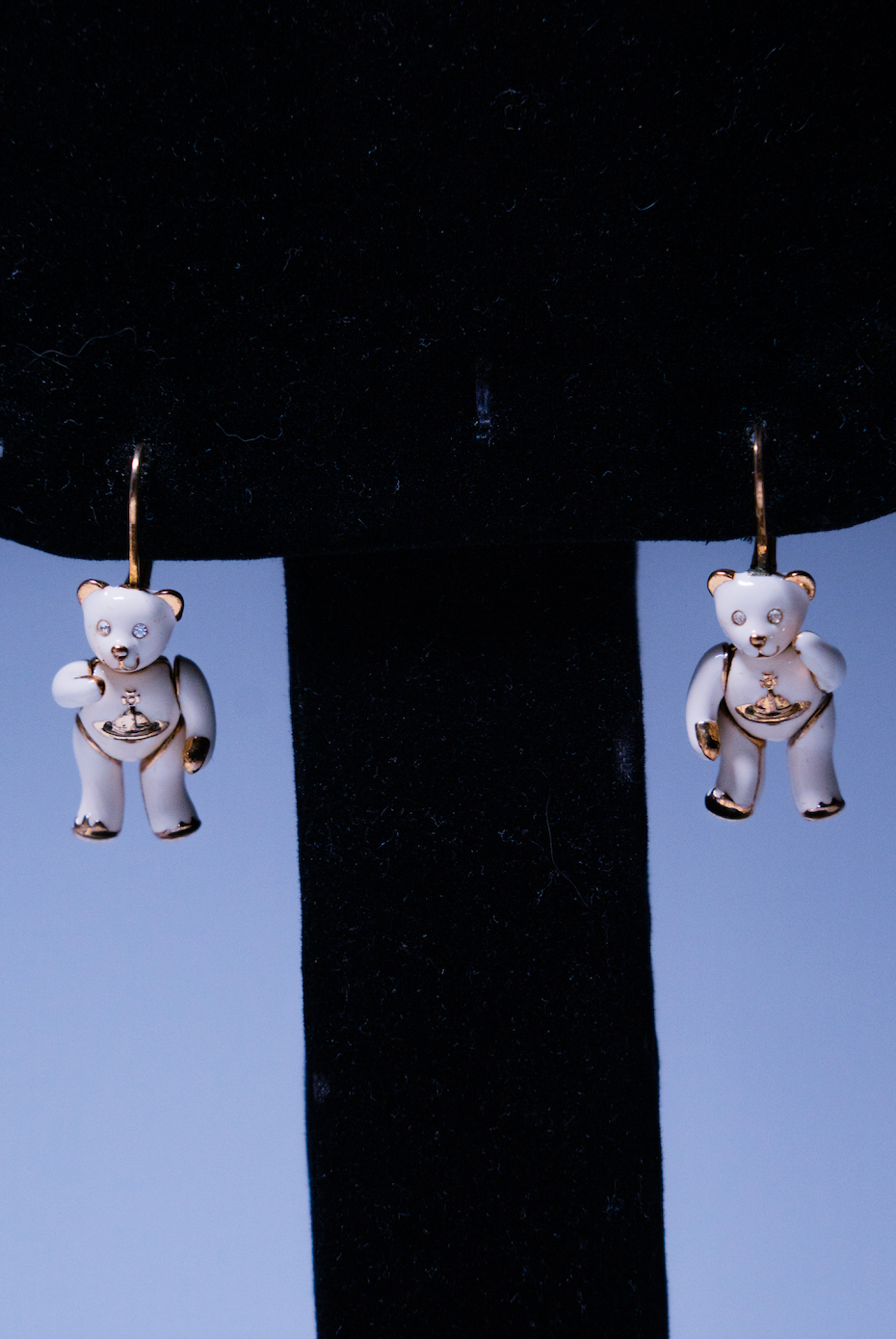 Vivienne Westwood Teddy Bear Drop Earrings