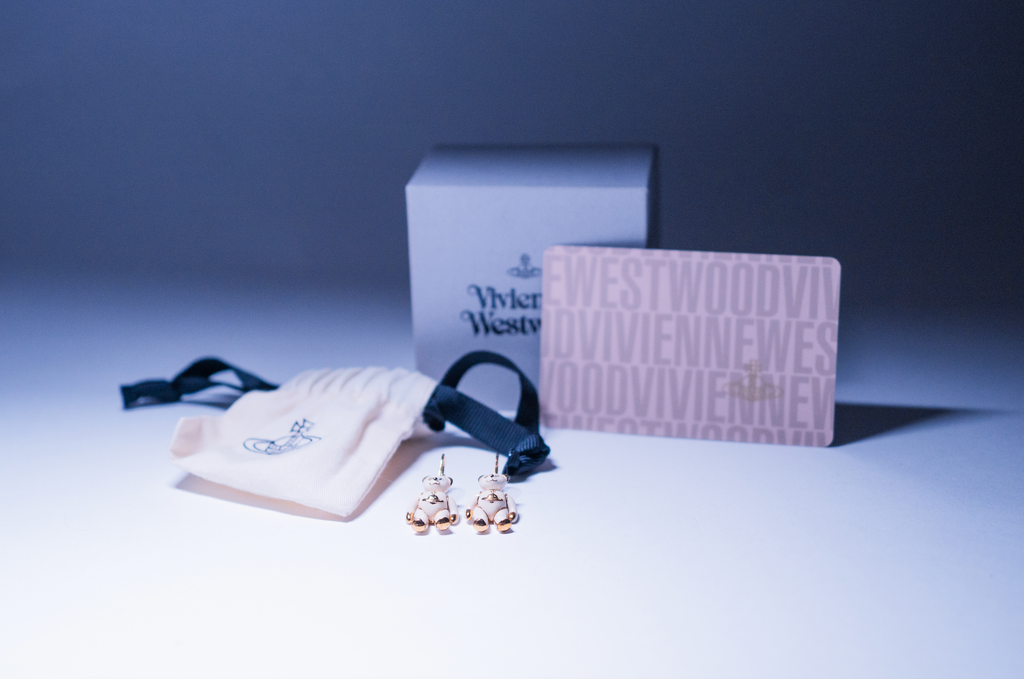 Vivienne Westwood Teddy Bear Drop Earrings