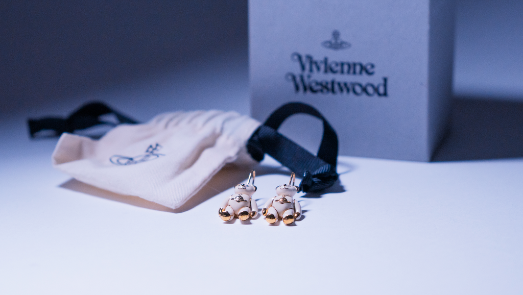 Vivienne Westwood Teddy Bear Drop Earrings