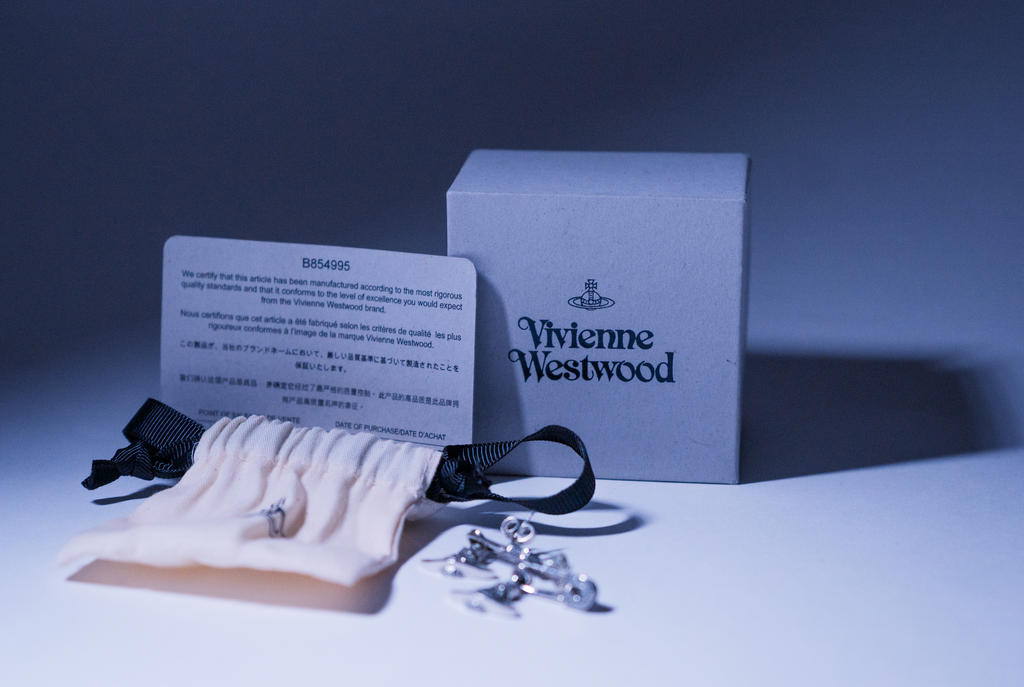 Vivienne Westwood Safety Pin Orb Drop Earrings